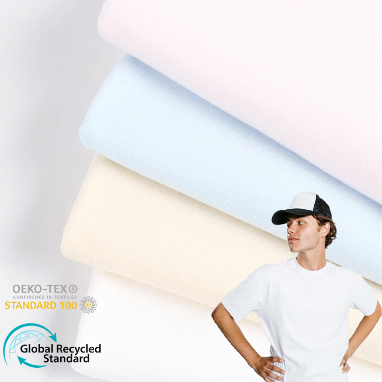 Solid 70%Bamboo 30%Cotton 140gsm 185cm Natural Bamboo Cotton Jersey Fabric