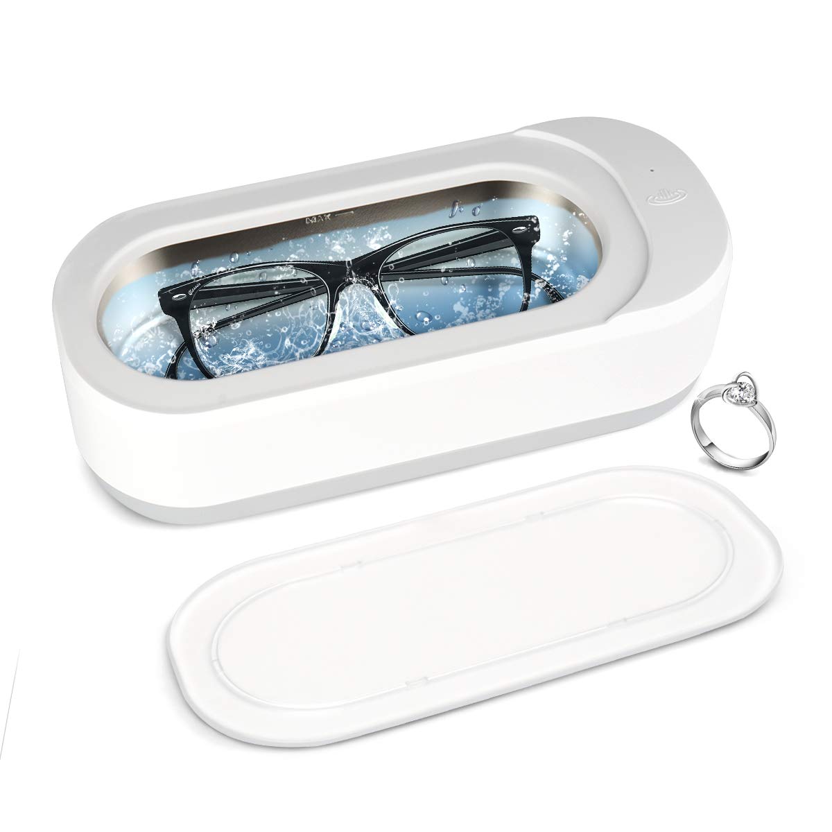 Jewelry Glasses Rings Earrings Makeup Brush Ultrasonic Cleaner Machine Industrial Portable Mini Ultrasonic Cleaning Machine