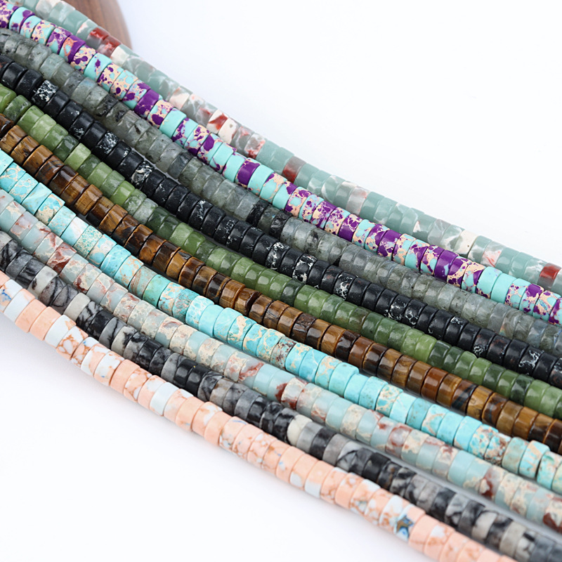 Wholesale Gemstone HeiShi Shape Spacer Beads Healing Energy Gemstone Loose Beads DIY Jewelry Making Design for Bracelet Necklace