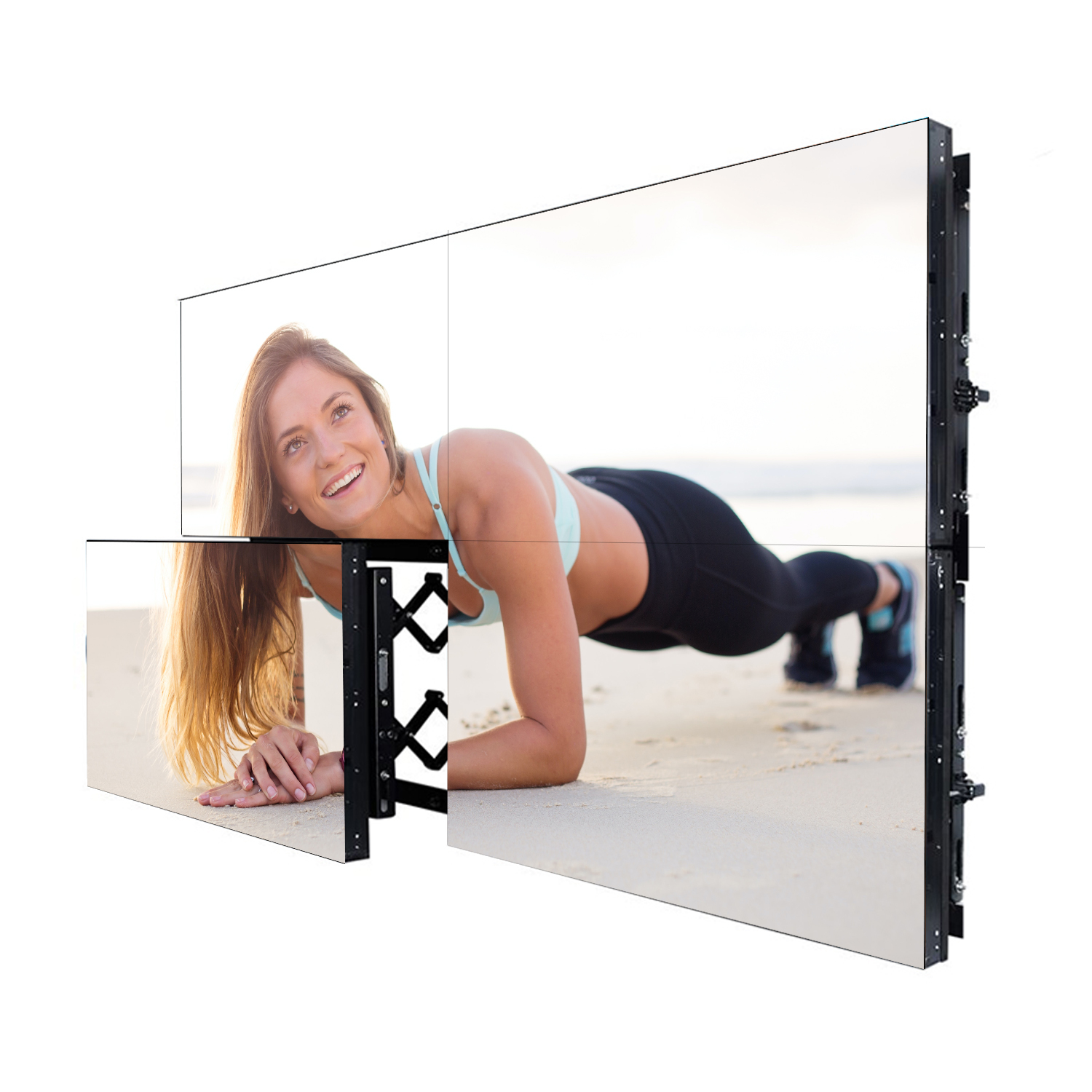 Действительно 3,8 мм 4K LCD Touch 2x2 3x3 высокая яркость Интерактивная видеостена