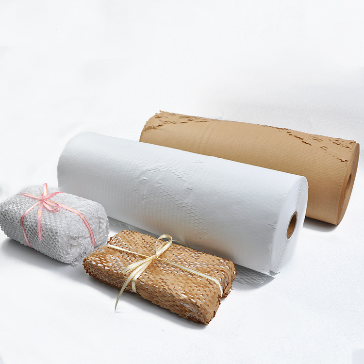 Wholesale Eco-friendly Biodegradable Kraft Shipping Packaging Cushion Paper Honeycomb Protective Wrap