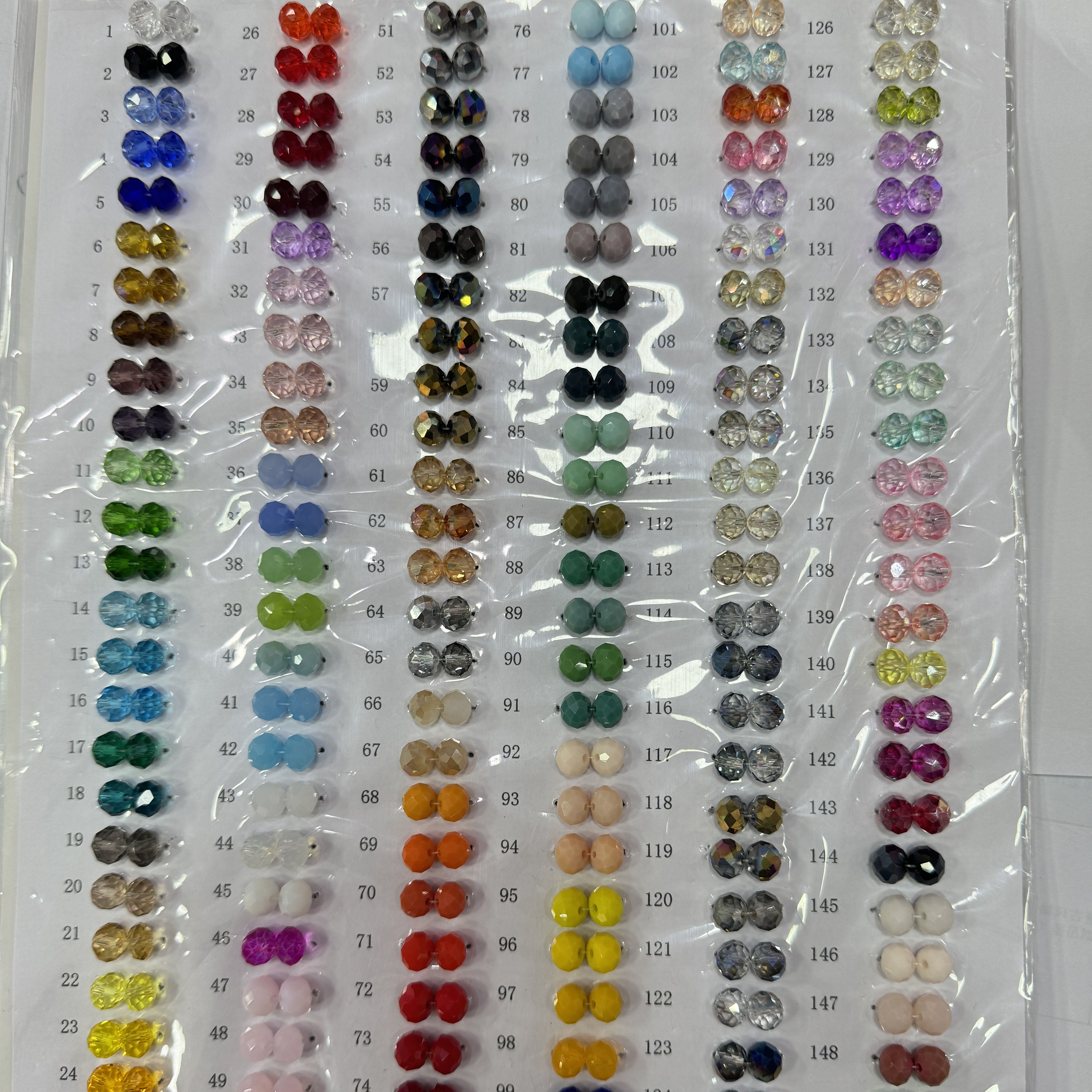 Wholesale Crystal Lampwork Glass Rondelle Shape Beads Loose Crystal Beads for Jewelry Making