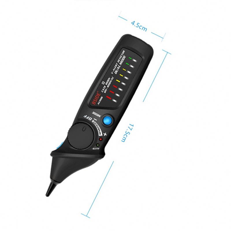Ltrig 2020 New Design DC 12V AC 1000V Mini Pen-shaped Voltage Meter Contactless Detection Device Voltage Detector with LED Flash