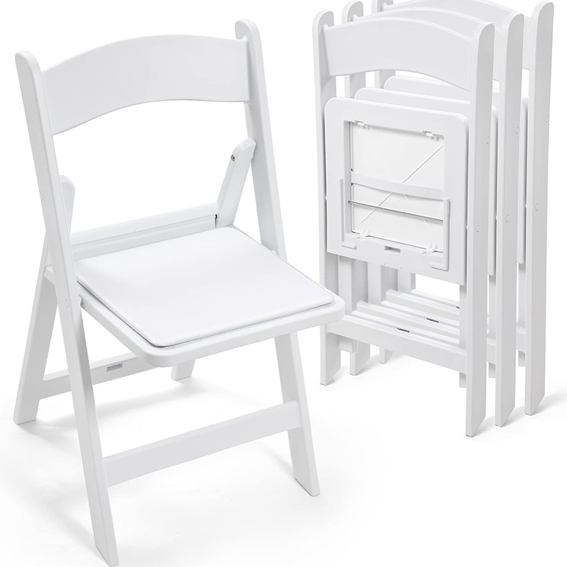 Plastic Resin white folding chairs For Events Wedding Party chair Wimbledon Banquet foldable outdoor furniture garden chair