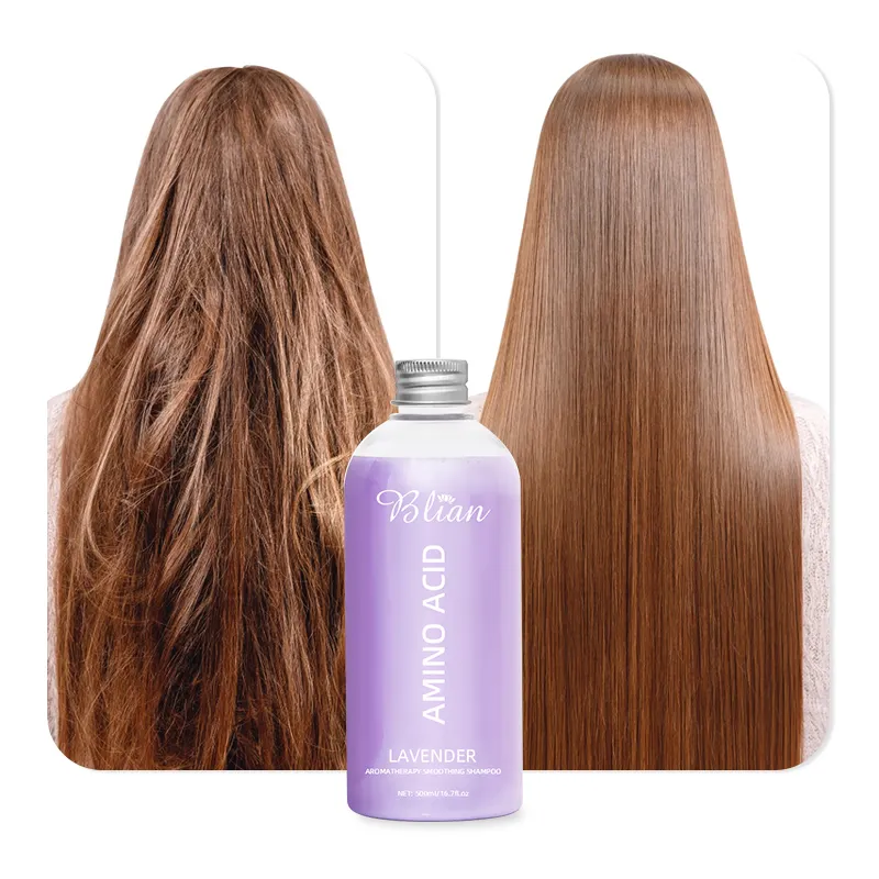 Lavender500mL Oil Control Anti Dandruff Anti Hair Loss nourishing Repair Amino Acid Aromatherapy Smoothing Shampoo private label