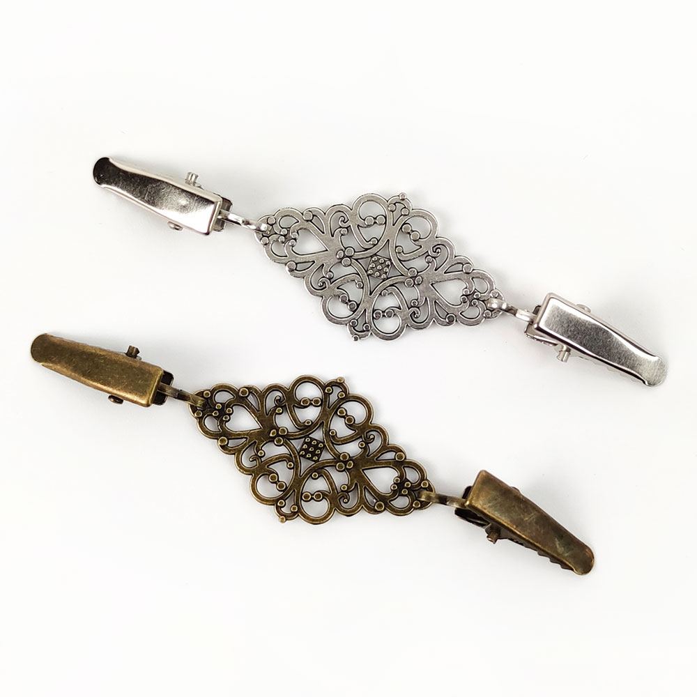 Deepeel KY145 Decoration Garment Hooks Retro Alloy Buckle Fashion Cardigan Sweater Clip Buttons