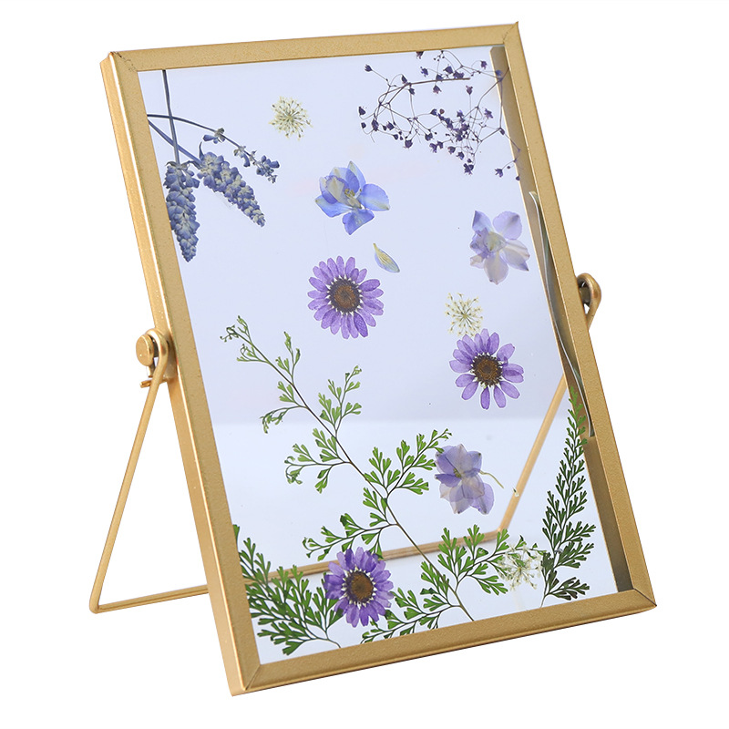 2021 Zhejiang factory sale funny DIY dry flowers metal customized blank sublimation glass photo frame