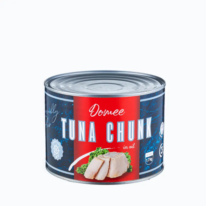 Canned tuna size with easy open canned fish