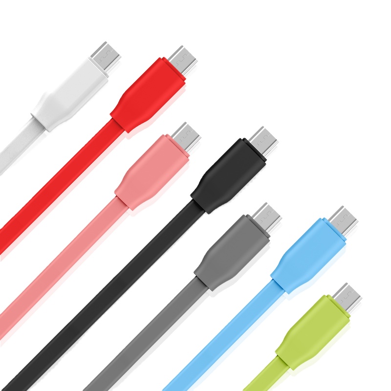 Wholesale Portable Charger cable Flat Android phone usb charger cable micro usb cable