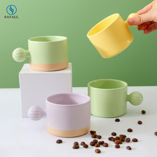 Savall HoReCa color Spray ceramic mugs gift cup Simple coffee cup creative mugs ceramic mugs