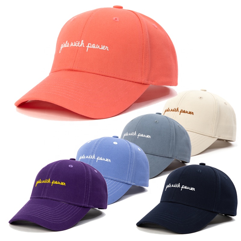 Fashion Embroidery Colorful Comfortable Cotton Sport Closed Caps Baseball Hat