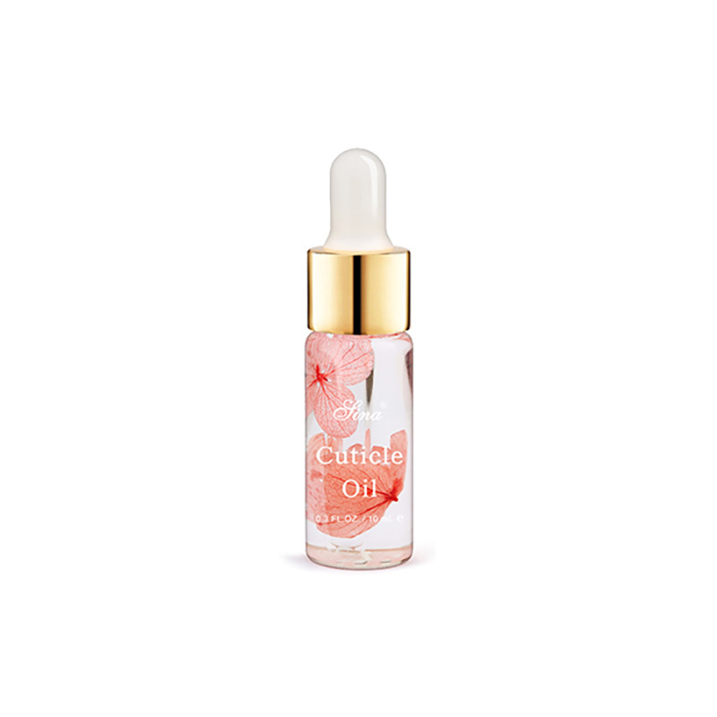 Private Label Dried Hydrangea Flowers Softener Nutritional Cuticle Treatment Transparent Nail Care Oil