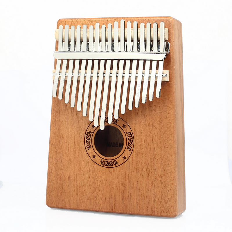 Пианино Kalimba с 17 клавишами, Mbira из красного дерева и руды, металлические зубья, портативный музыкальный инструмент, подарки для детей и взрослых