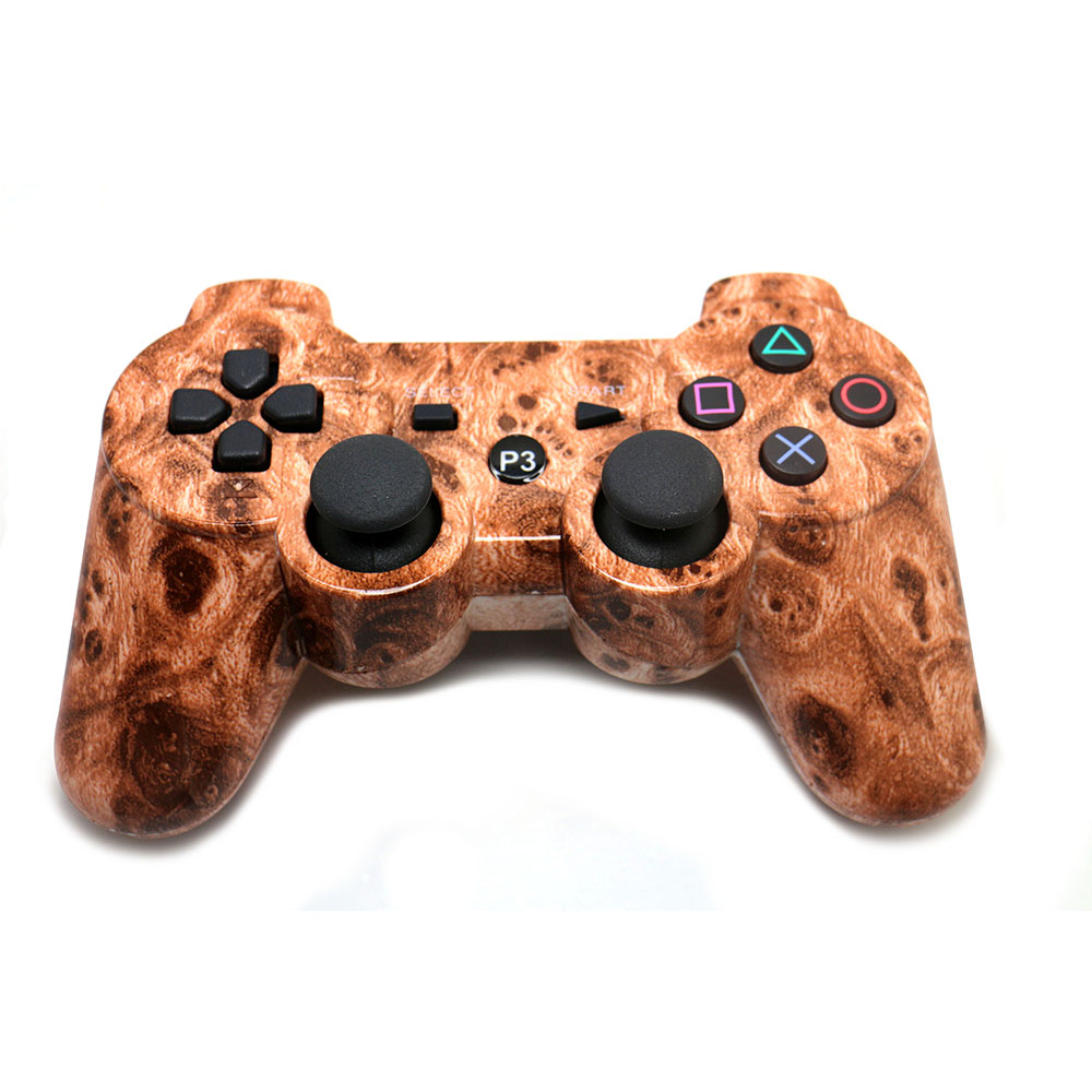 Новый свежий и рустикальный игровой джойстик Cabinda Bark Treeskin PS3 Bluetoot с ручкой, Поддержка PC dual vibratio для playstation 3