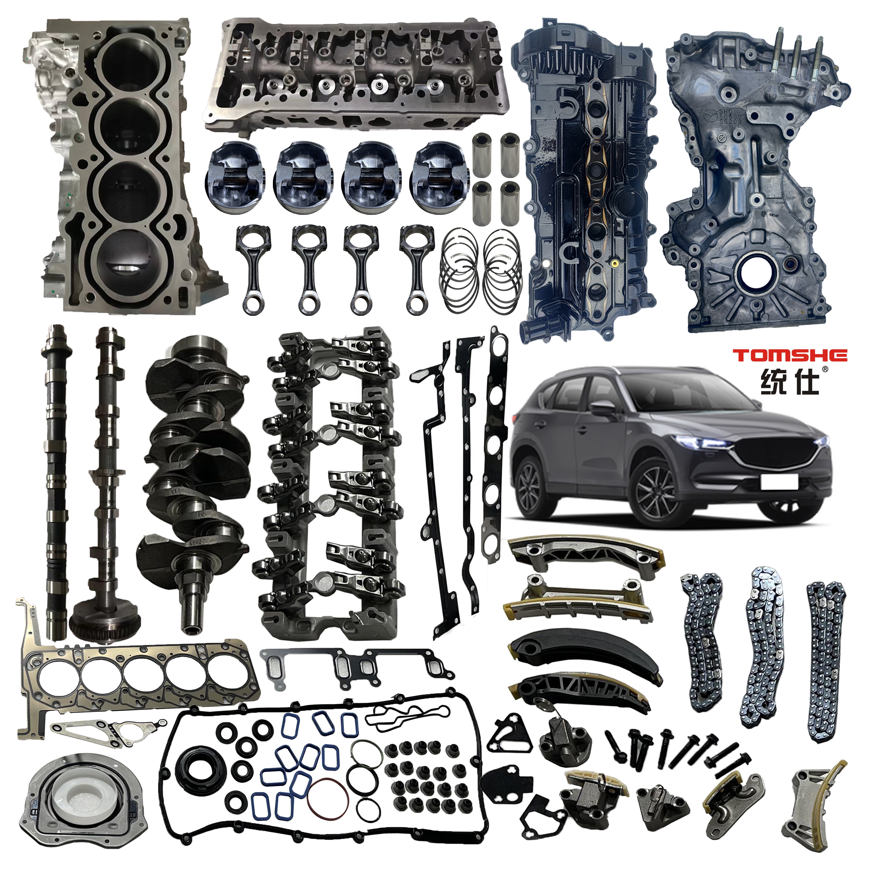 Для CX9 3.5L детали двигателя Высокое качество поршневое кольцо OEM CY01-11-SC0 Размер STD 0,25 0,50 комплект поршней