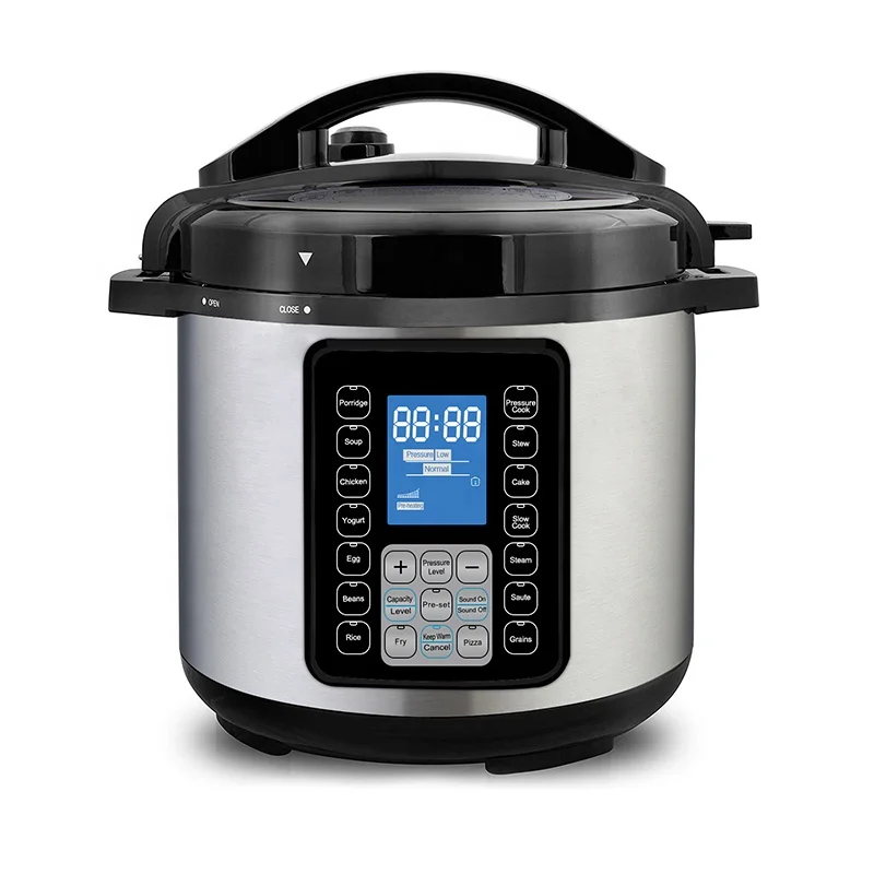 6L Electric Pressure Cooker 10 in 1 rice cooker Hot Pot Multifunctional Soup Slow Cooker with Tempered Glass Lid