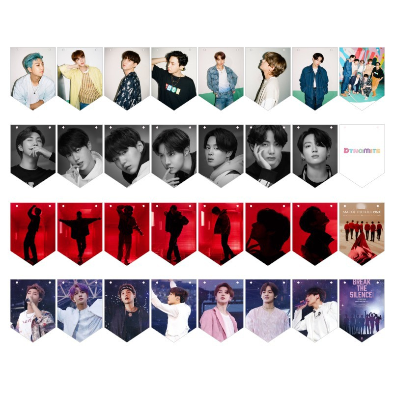 Bangtan Boys оптовая продажа Kpop BTS динамитная ручная прокрутка баннер Печатный ручной баннер
