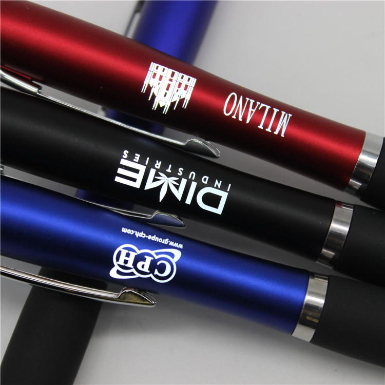 Jinfusi OEM светодиодная светящаяся Подарочная мягкая ручка для сенсорного экрана, Пользовательский логотип, стилус, рекламная шариковая ручка