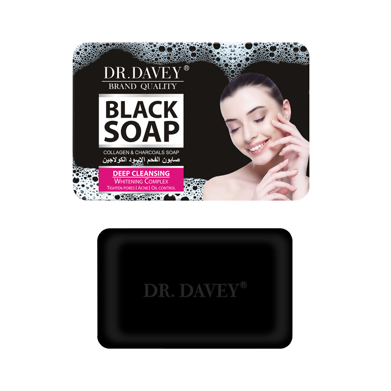 DR.DAVEY Active carbon black soap clean soap support customized private label soap