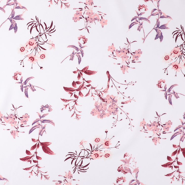 Cheap custom modern design floral printed 100 rayon poplin fabric for dress