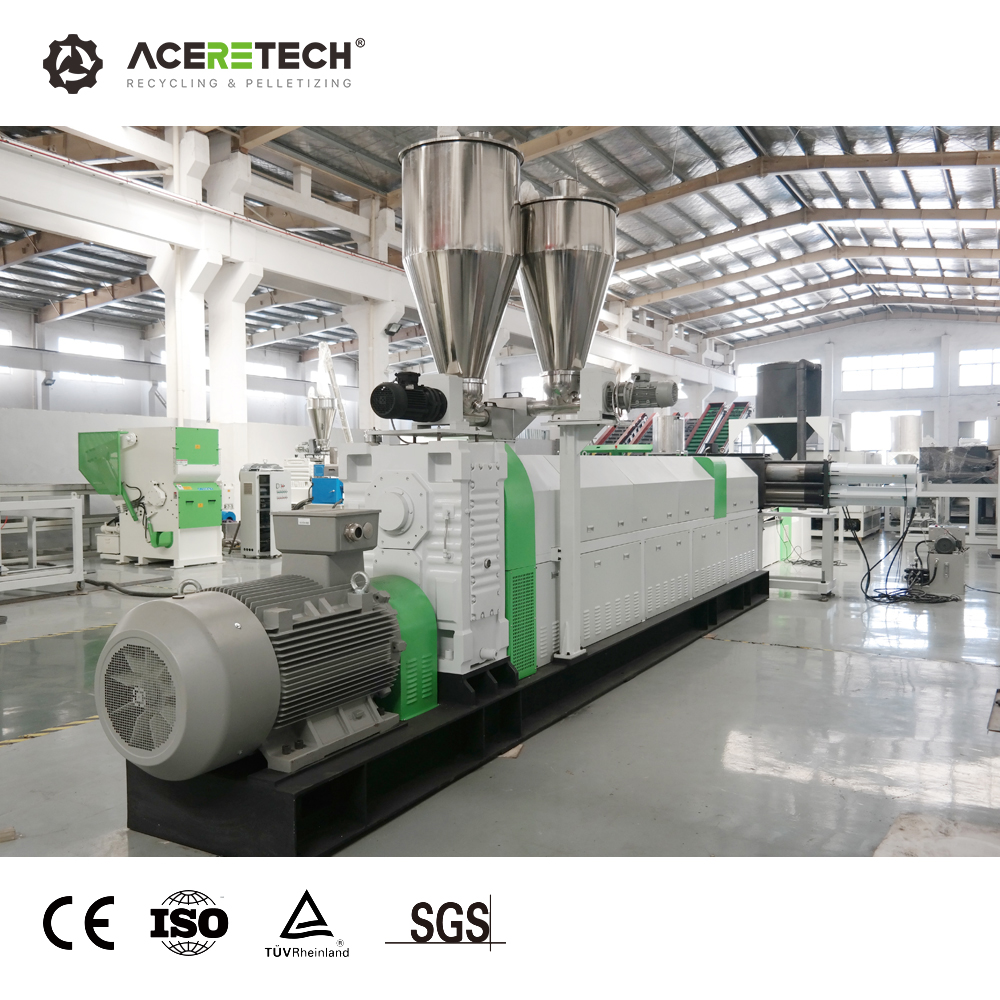 ASE Single Screw Extruder PP PE жесткой хлопья Plastic переработанная грануляционная машина