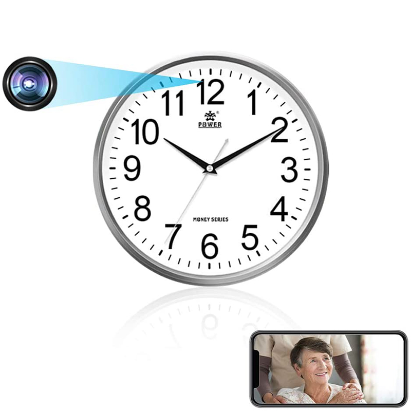 2021 Hot Sale Hidden wall Clock Cameras Surveillance Wireless WiFi Home Security Camera TuYa APP
