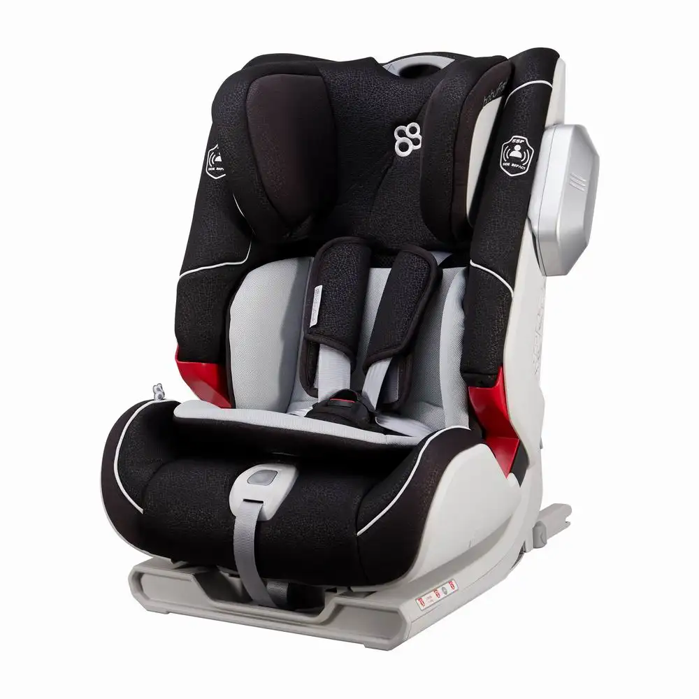 SILLA DE COCHE R501B BLACK GROUP I+II+III WITH ISOFIX&TOP TETHER HIGH QUALITY