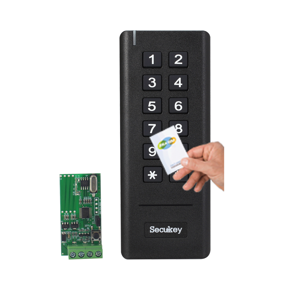 Secukey wiegand 26/34 беспроводной кард-ридер для контроля доступа 13,56 МГц MF/IC кард-ридер беспроводной клавиатуры