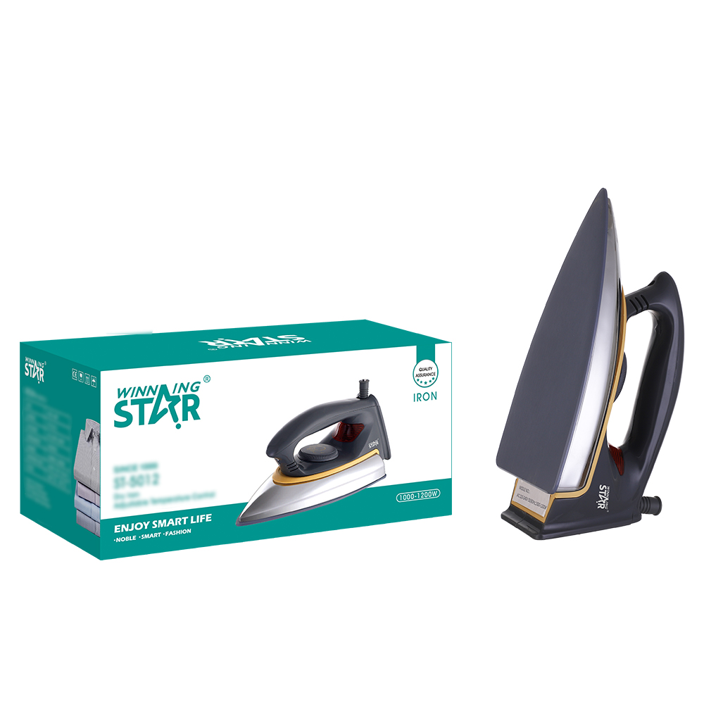 Winning Star 1000/1200w Electric Flat Iron St-5012 Material Aluminum Portable Electric Iron For Clothes