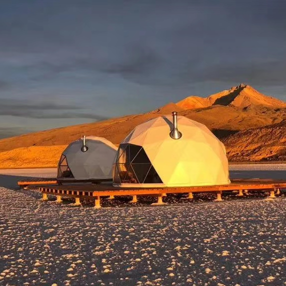 Transparent outdoor camping igloo geodesic dome tents 4m 5m 6m 7m 8m glamping geo dome house