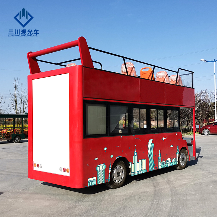 Wholesale Price Electric Vehicle Resort Tourist Car Sightseeing Double Decker Bus