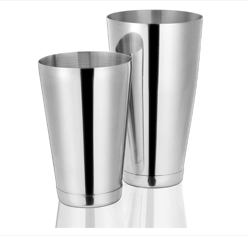 2 Pieces Stainless Steel Boston Cocktail Shaker
