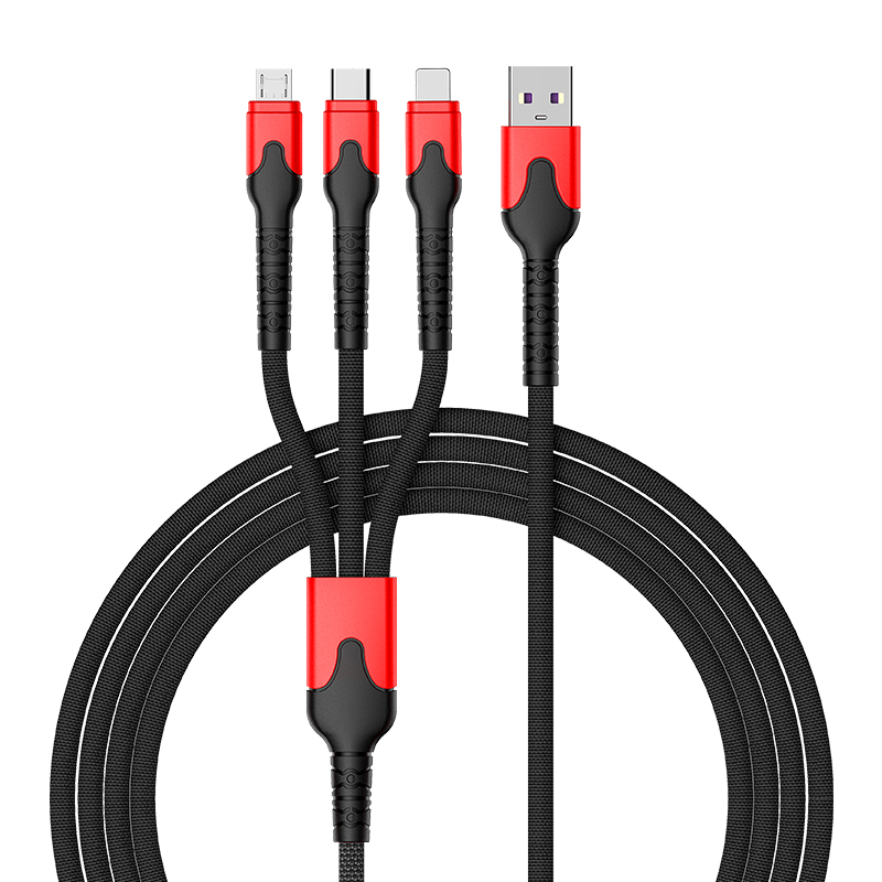 Новый 5A usb-кабель для быстрой зарядки 3 в 1 кабель для передачи данных для мобильного телефона зарядное устройство