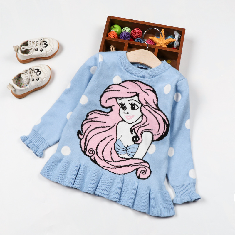 Online shopping Custom wholesale latest cotton princess winter girls Ugly pullover children jumper sweater