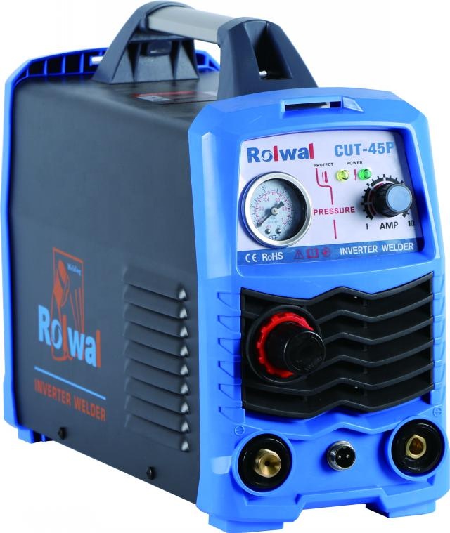 Rolwal плазменный резак Cut-45P 40A 220V Электрический Инвертор постоянного тока воздуха с изолированным затвором (IGBT) автомат для резки w/Бесплатная маски ЖК-дисплей (плазменный резак)