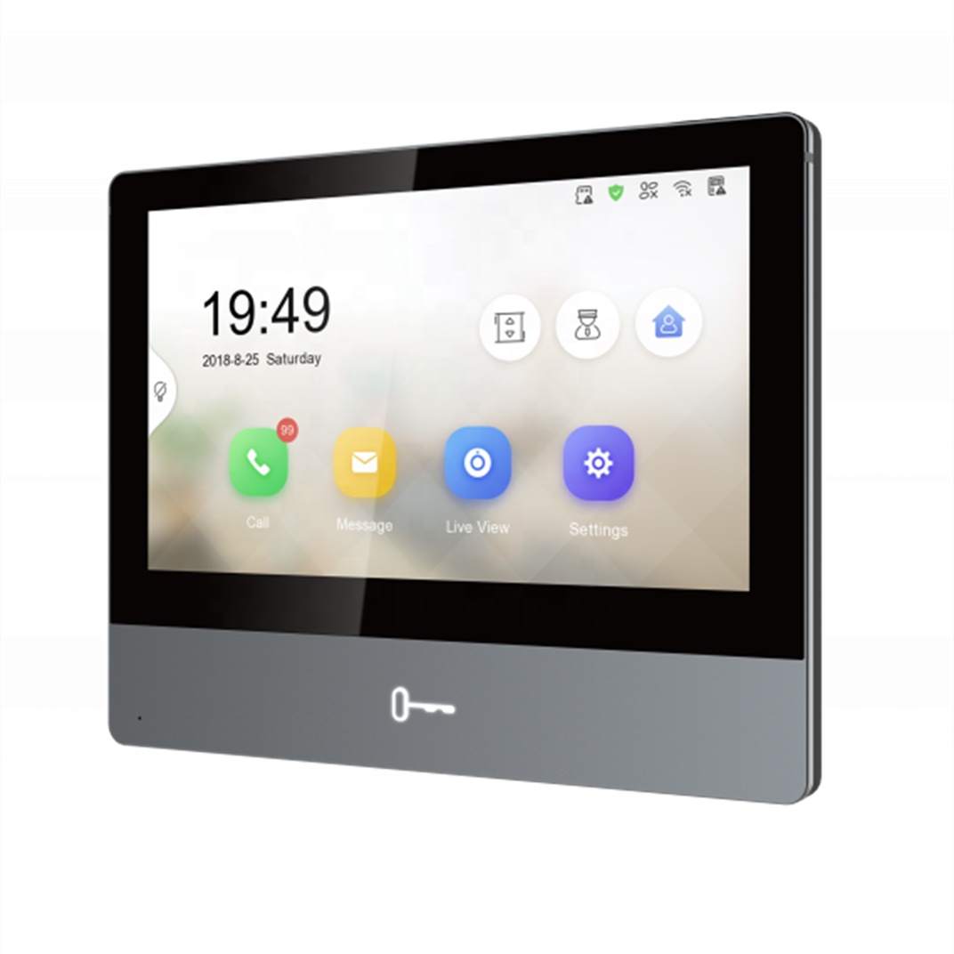 Hik KH8 серии Wi-Fi 7 дюймовым сенсорным экраном для помещений, станция "умный дом" Ethernet PoE IP видео домофон DS-KH8350-WTE1