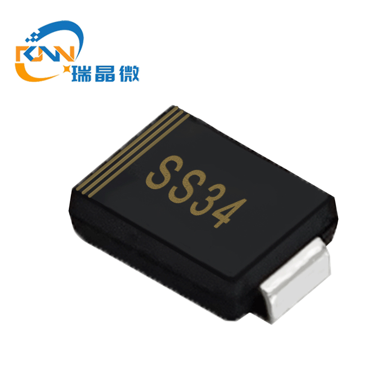 SS34 выпрямитель Шоттки 40 45-50 MIL SS34 SMD диод с барьером Шоттки Диоды выпрямителя тока 3A 40V DO-214AC SS34 диоды для подавления переходных скачков напряжения