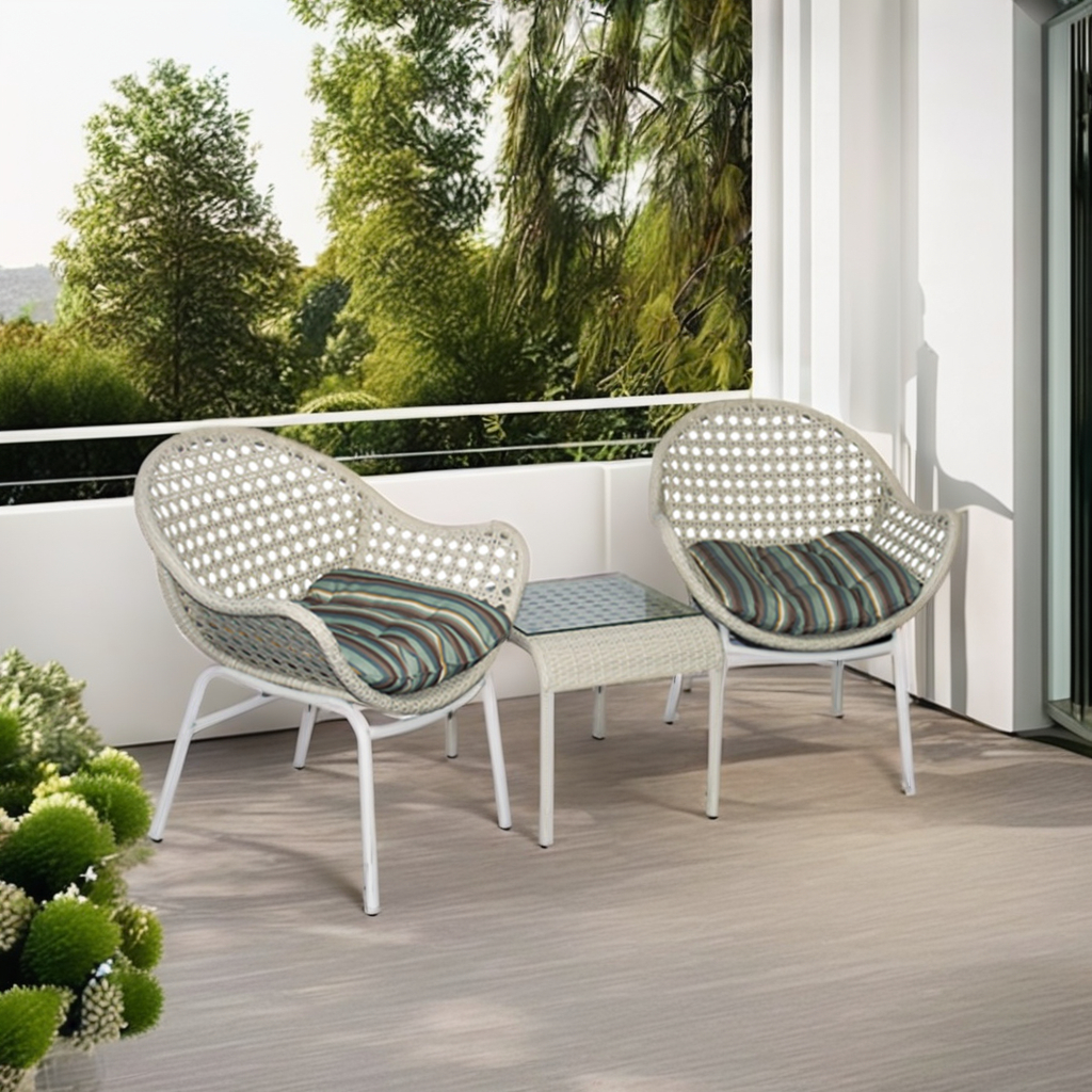 Small Garden Patio Salon Garden Sofa Set Furniture for sale Bistro Chair Set