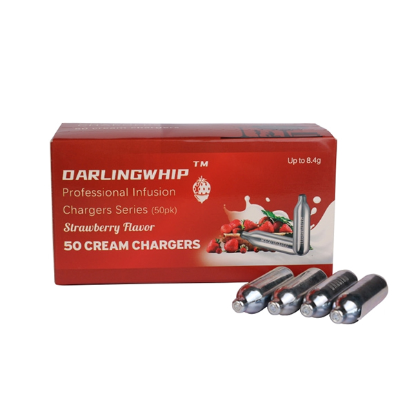 8,4g darlingwhip крем зарядные устройства 50PK с клубничным вкусом n20 взбитые сливки зарядное устройство взбитые сливки зарядные устройства n2o