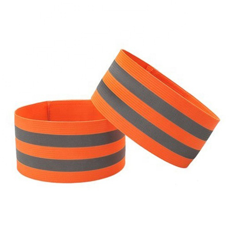 Cheapest Price Fluorecent Orange High Reflective Sports Stretchy Safety Belt Reflective Arm Band