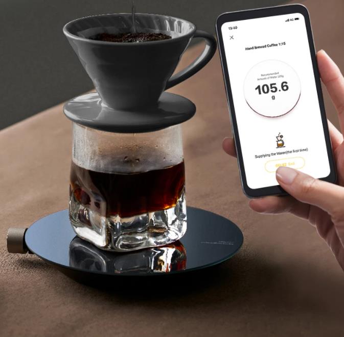 HOTO Digital Kitchen Scale Highly Accurate Multifunction Food Scale Coffee scale with LCD Display works with Xiaomi App Mi Home