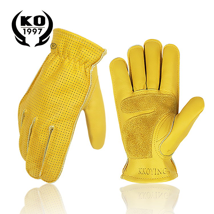 Good quality sport cowhide leather cycling MTB gloves road bicycle gloves fitness gloves