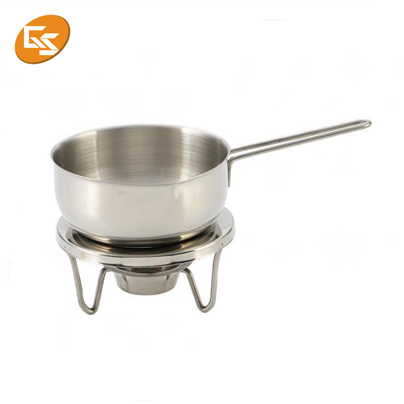 Cheese Tools Stainless Steel Butter Warmer Fondue Set Chocolate Melting Pot