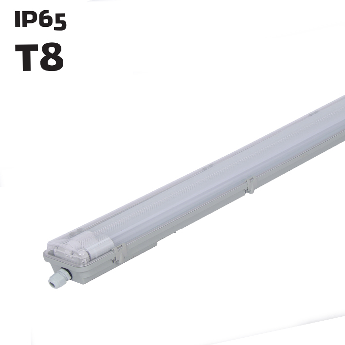 Флуоресцентная трубка IP65 из поликарбоната/АБС-пластика 4ft t8, водонепроницаемая светодиодная лампа