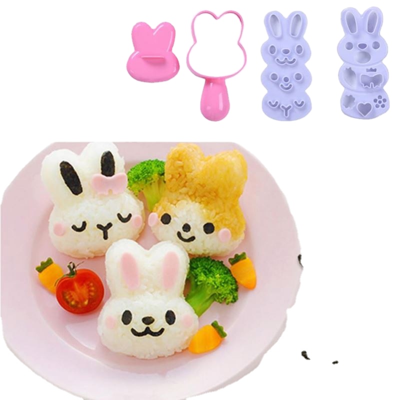 DIY Sushi Molds Makers Bento Nori Mold Small Rabbit-shaped Rice Ball Kitchen Cooking Tools cute mold