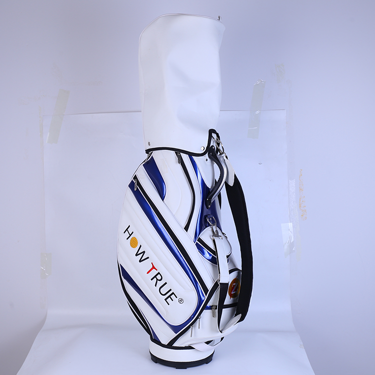 Occident style high quality custom LOGO design your own PU waterproof man standard staff golf bag