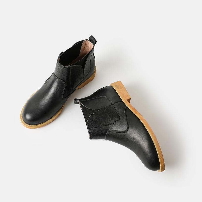 Custom retro Veg tan 100% ladies dress shoes cowhide vintage women's Casual shoes genuine real leather shoes