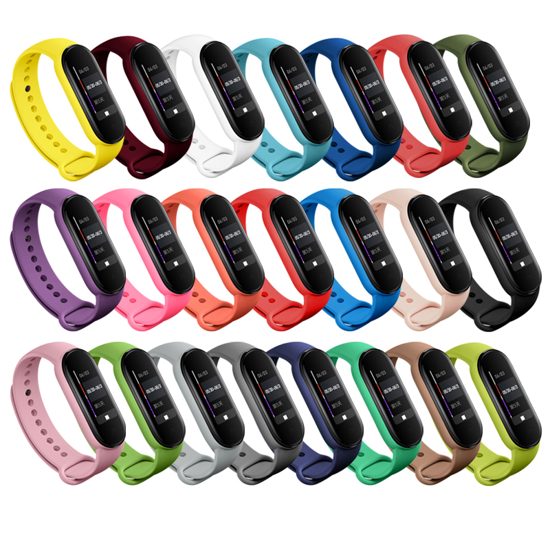 Ремешок BOORUI 2021 для mi band 5, спортивный ремешок для mi band 4, силиконовые ремешки для xiaomi mi band 5 4 3