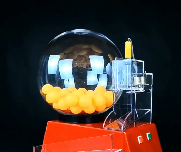 Lucky Dip Electric Acrylic Lottery Machine Auto Transparent Bingo Cage Bingo Game Set
