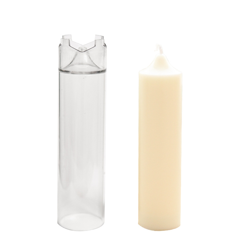 Conjoined Church top candle mould spire cylindrical aromatherapy candle diy plastic mold Pc acrylic mold